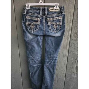 Womens Size 26 Rock Revival Jazlyn Easy Straight Blue / Denim Jeans